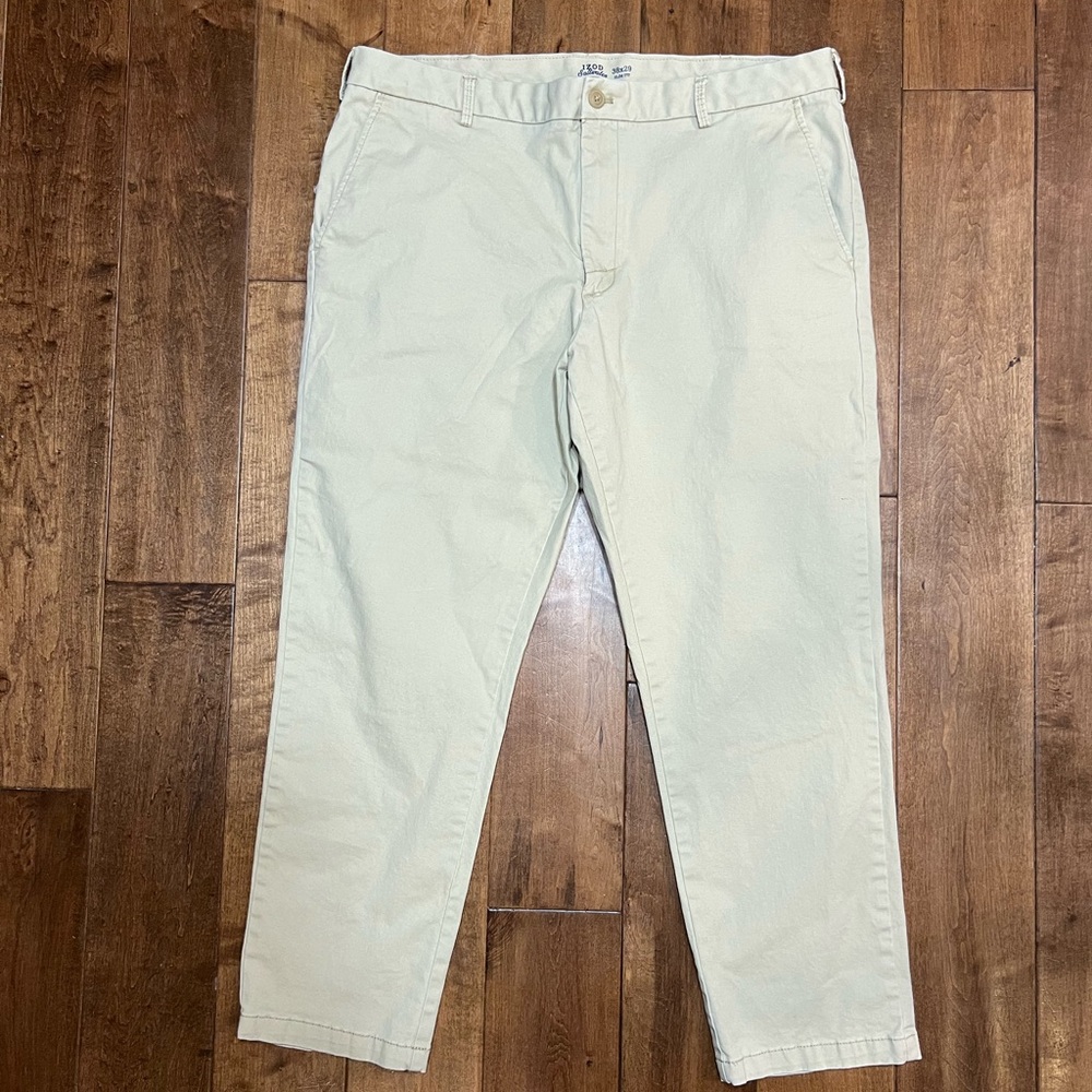 38x29 Izod Saltwater Khaki Stretch Chino Slim Fit Pants